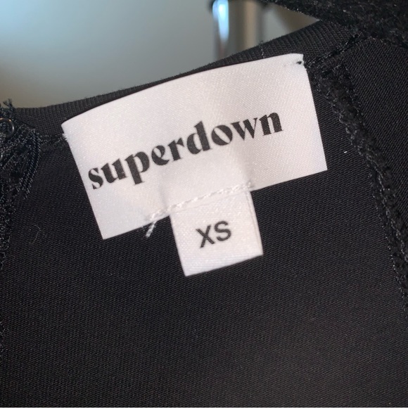 Superdown Aranza Ruched Mini Dress in Black - Picture 7 of 10